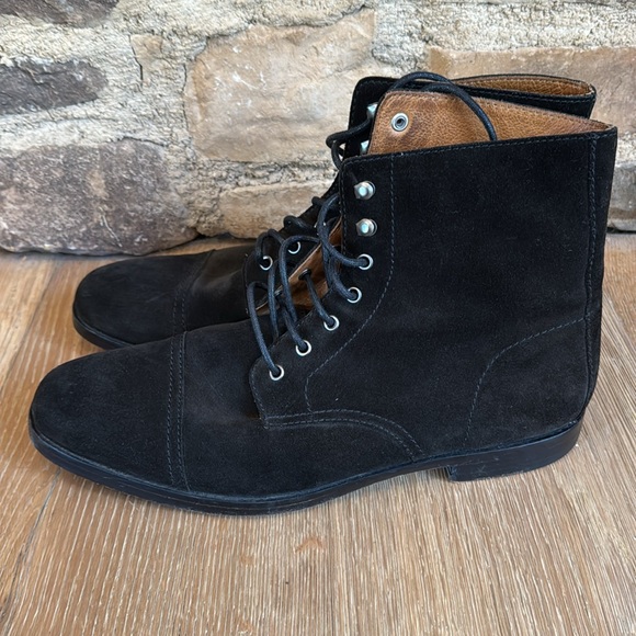 Polo Ralph Lauren # preppy men’s suede black boots sz 11 Daley price firm!